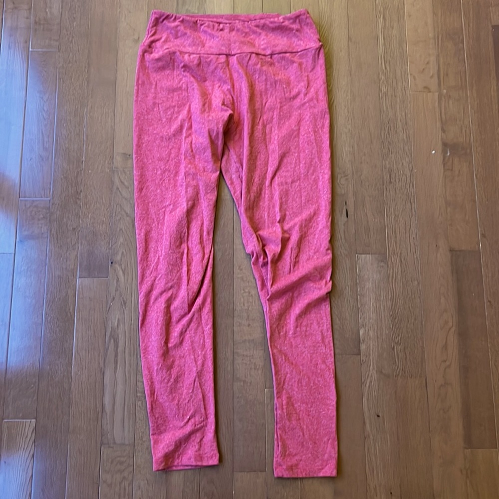 Lularoe Red Heather OS Leggings